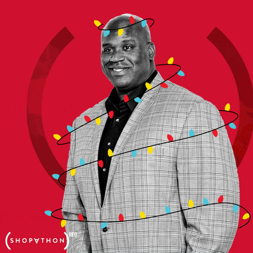 Shaquille O'neal Colorful Lights GIF