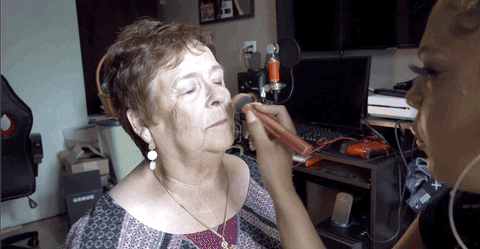 Shari Marie Grandmother Snickering GIF