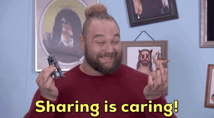 Sharing Is Caring Says Bray Wyatt GIF