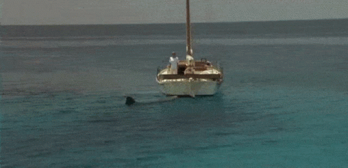 Shark Attacking Boat with Man