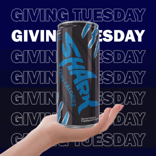 Shark Drink Giving Tuesday GIF