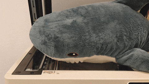 Shark Getting Copy On The Machine GIF