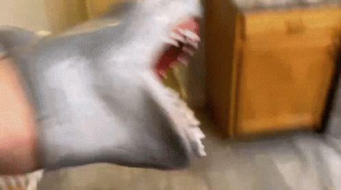 Shark Hand Gotta Poop Faster GIF