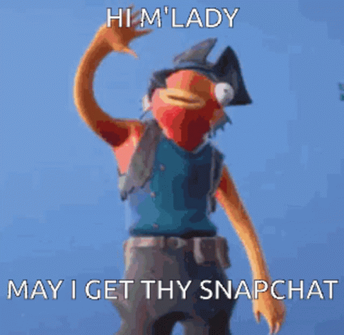 Shark Head Fish Waving Hand Hi M Lady May I Get Thy Snapchat GIF