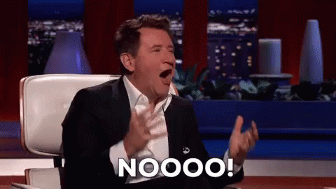 Shark Robert Screams Nooo In Shark Tank GIF