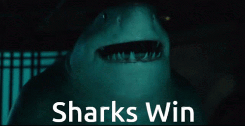 Shark Saying Sharks Win