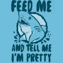 Shark Week Cartoon Feed Me GIF