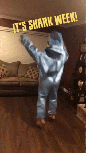 Shark Week Costume GIF