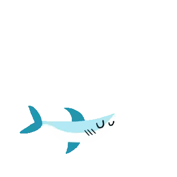 Shark with Blue Tail Swimming