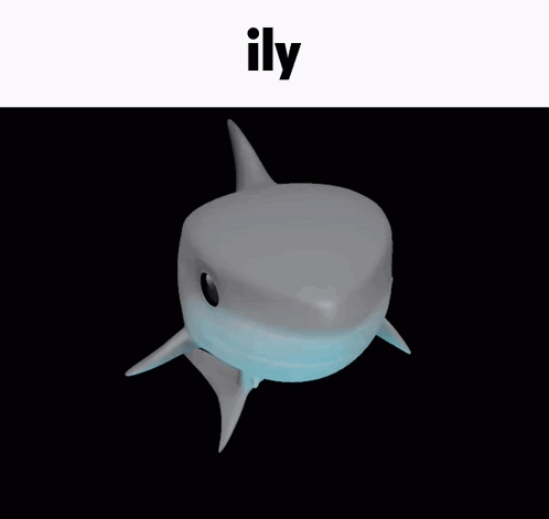 Shark With Ily GIF