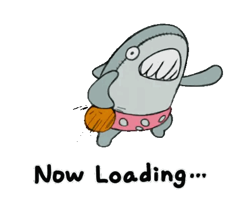 Shark with Now Loading Text
