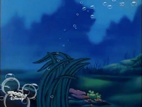 Shark With Toon Disney Logo GIF