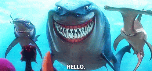 Sharks Swimming One Smiling GIF