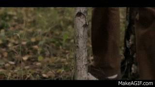 Sharp Dagger Cutting Wood GIF