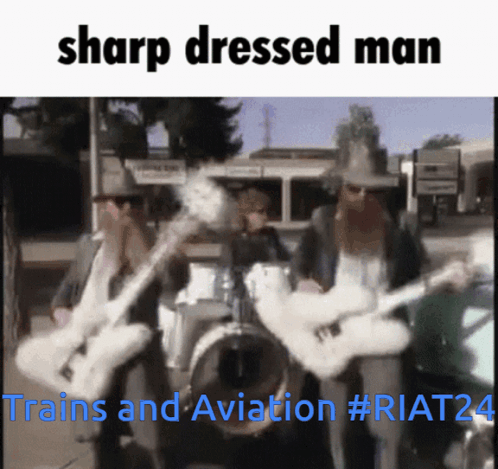 Sharp Dressed Man Trains Aviation RIAT24 GIF