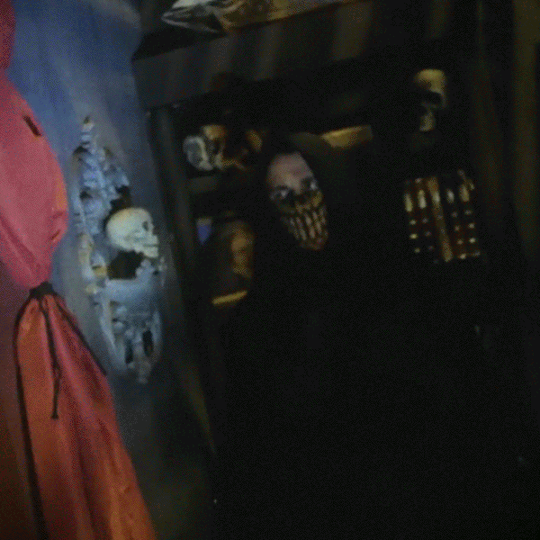 Sharp Teeth Mask Scary Face GIF