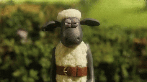 Shaun The Sheep Cracking Knuckles GIF