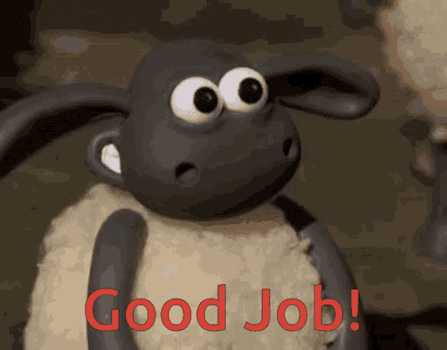 Shaun The Sheep Good Job GIF