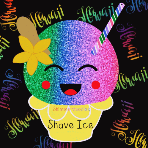 Shave Ice Cream Hawaii GIF