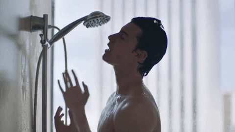 Shawn Mendes Showering And Singing GIF
