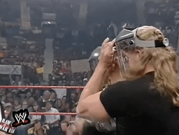 Shawn Michaels Fancy Mask On GIF