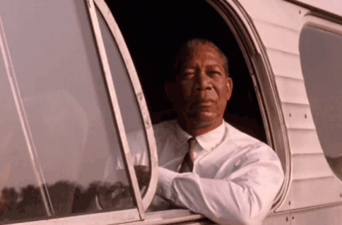 Ellis Boyd Redding On The Window Shawshank Redemption GIF