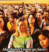 She Doesn't Even Go Here Damian Mean Girls GIF