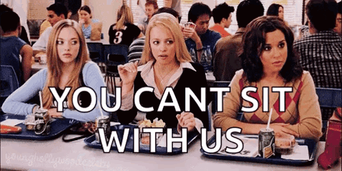 She Doesn't Even Go Here Mean Girls Scene GIF
