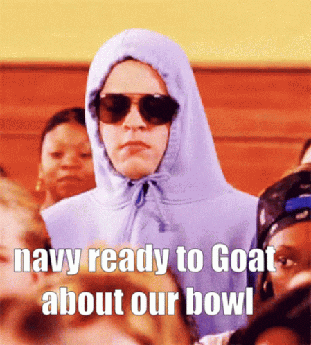 She Doesn't Even Go Here Navy Goat Meme GIF