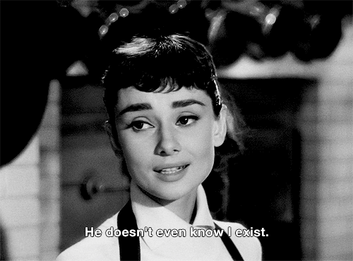 She Doesn't Even Go Here Vintage Audrey Hepburn GIF