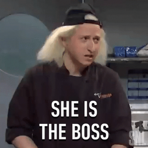 She Is The Boss GIF
