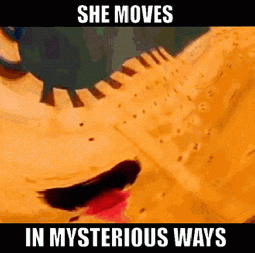 She Moves In Mysterious Ways GIF