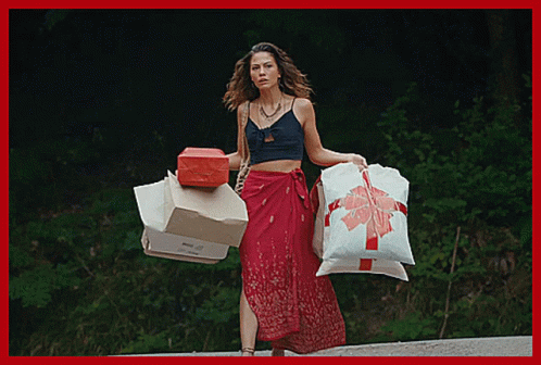 She Running After Spending Money A Lot GIF