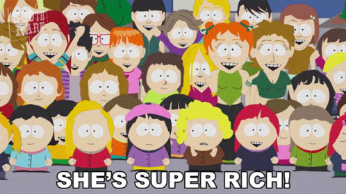She's Super Rich South Park Cartoon GIF