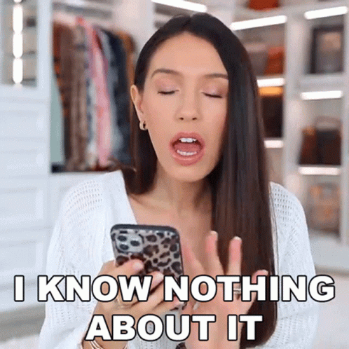 Shea Whitney I Know Nothing GIF