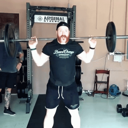 Sheamus Barbell Back Out Working Out GIF