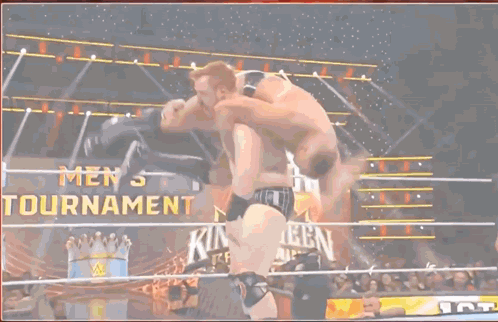 Sheamus Dropping Gunther GIF