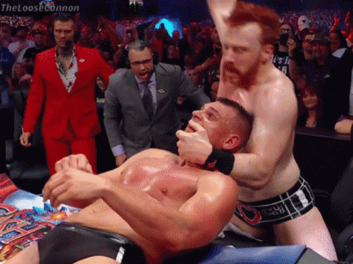 Sheamus Slapping Gunther GIF