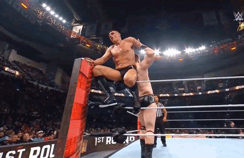 Sheamus Throwing Gunther GIF