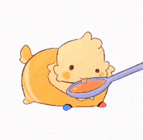 Sheep Holding Spoon