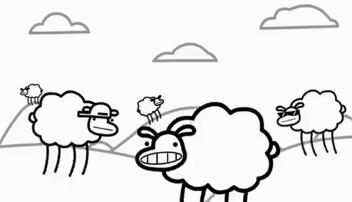 Sheep Next To Tree GIF