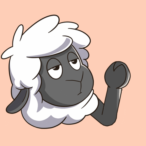 Sheep Sticker Funny Salute GIF