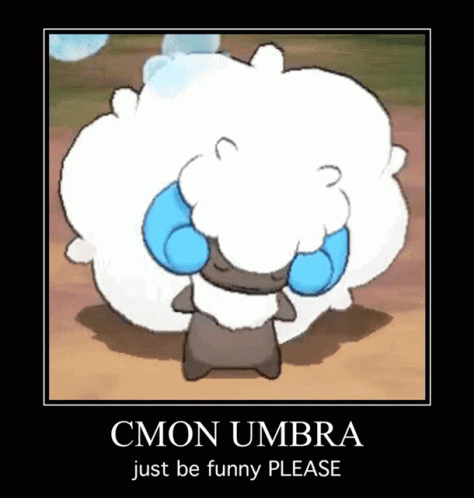 Sheep with Cmon Umbra Be Funny