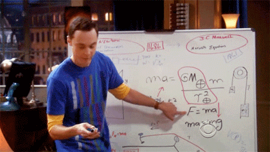 Sheldon Cooper Explaining On Board Big Bang Theory GIF