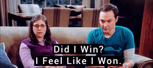 Sheldon Cooper Feels Like Winning GIF