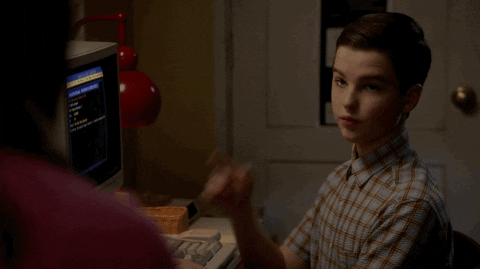 Sheldon Cooper Good Thinking Scene GIF
