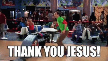 Sheldon Jump Of Joy Thank You Jesus GIF