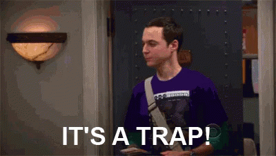 Sheldon Saying It's A Trap GIF