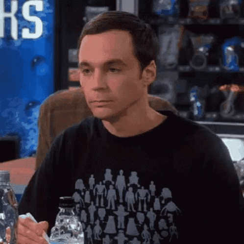 Sheldon Saying Meh GIF
