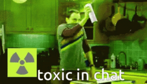 Sheldon Spray Toxic In Chat GIF